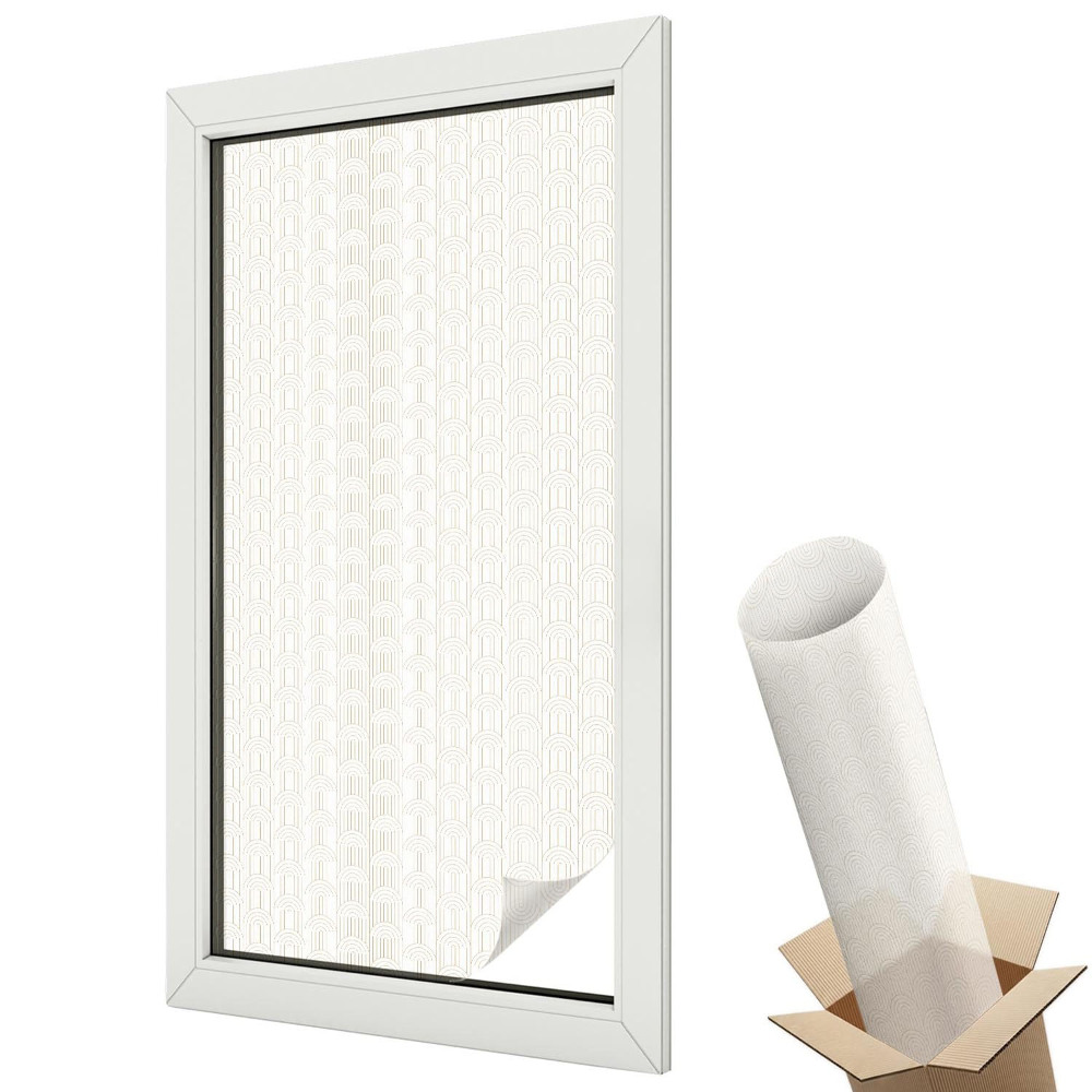 Mleczna folia na okno witraż Delikatny łuk