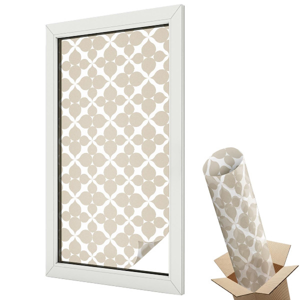 Witraż naklejka na okno Geometryczne liście