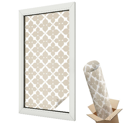 Witraż naklejka na okno Geometryczne liście