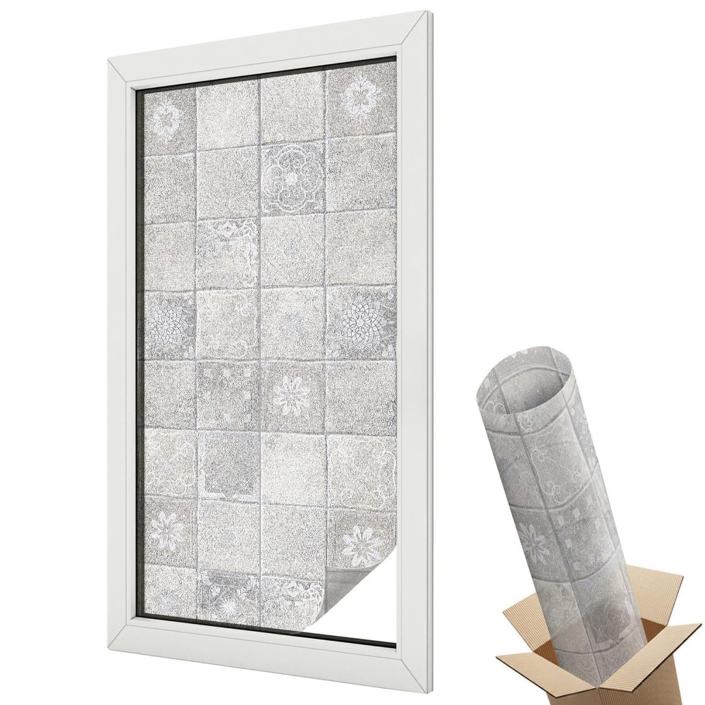 Mleczna folia na okno witraż Dekoracyjna ceramika