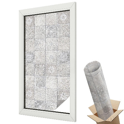 Mleczna folia na okno witraż Dekoracyjna ceramika