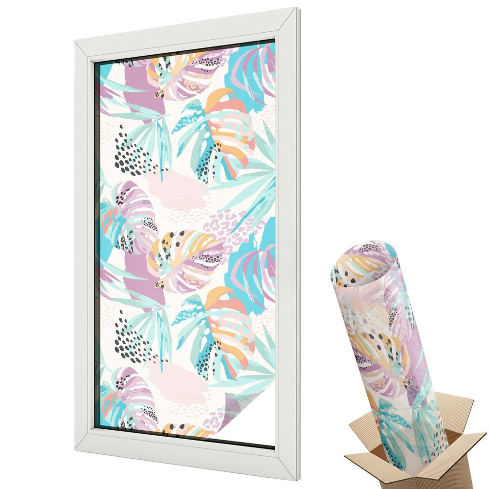 Dekoracyjna folia okienna Abstrakcyjna dżungla