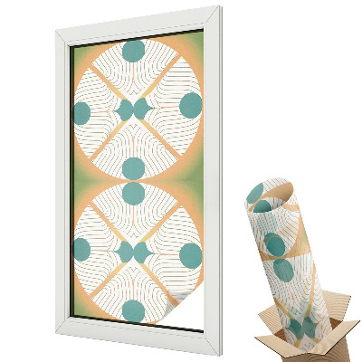 Dekoracyjna folia okienna Geometryczna harmonia