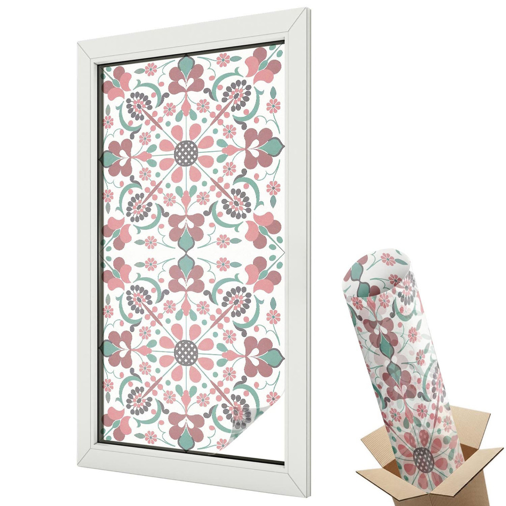 Dekoracyjna folia okienna Kwiatowa harmonia