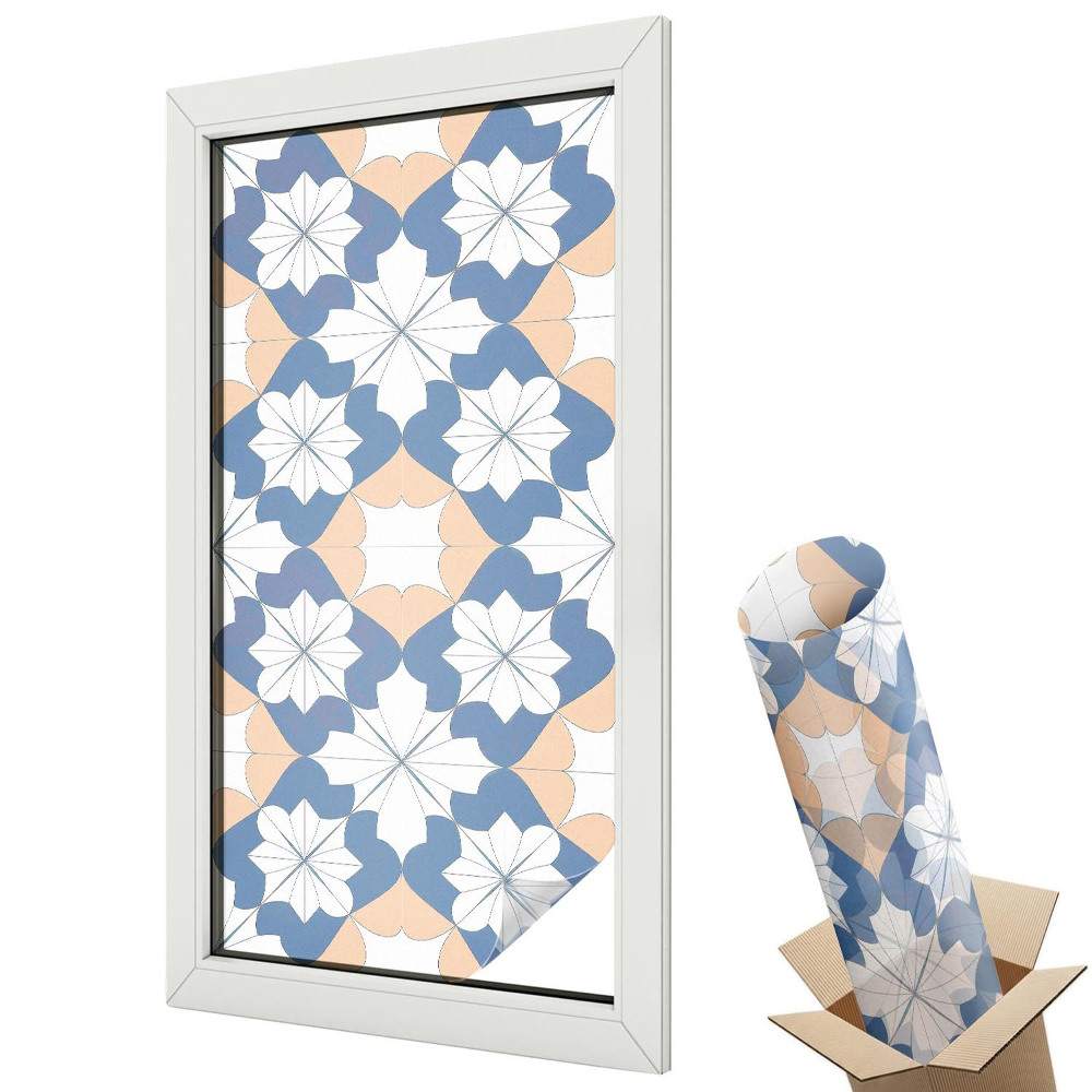 Dekoracyjna folia okienna Symetryczne wzory