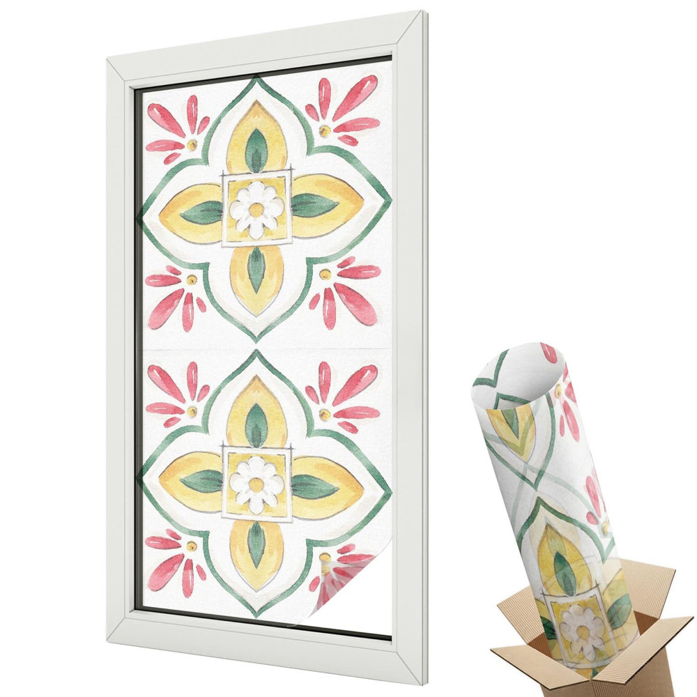 Dekoracyjna folia okienna Kwiatowy ornament