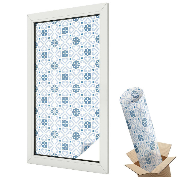 Witraż naklejka na okno Zdobienia kafelkowe