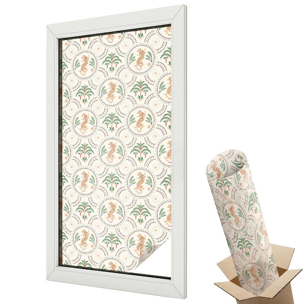 Dekoracyjna folia okienna Leopard palmowy