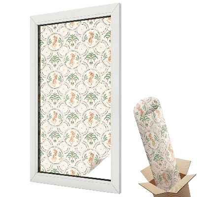 Dekoracyjna folia okienna Leopard palmowy