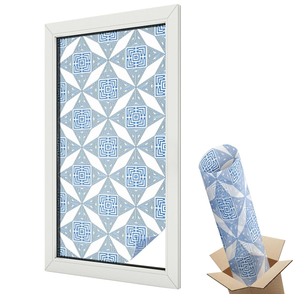 Dekoracyjna folia okienna Geometryczne labirynty