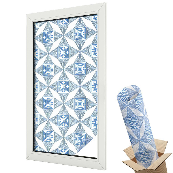 Dekoracyjna folia okienna Geometryczne labirynty