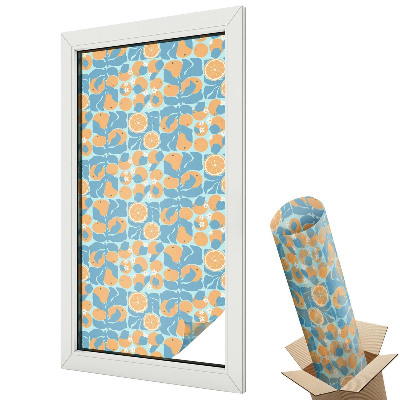 Dekoracyjna folia okienna Rybne cytrusy