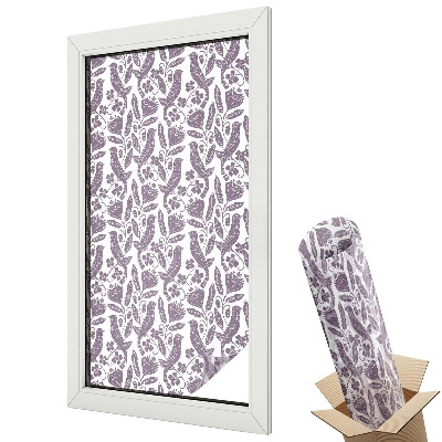 Mleczna folia na okno witraż Ludowe motywy