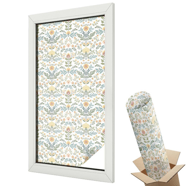 Dekoracyjna folia okienna Kwiatowa symetria