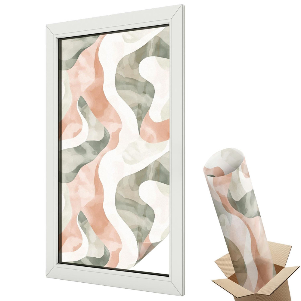 Dekoracyjna folia okienna Kolorowe fale