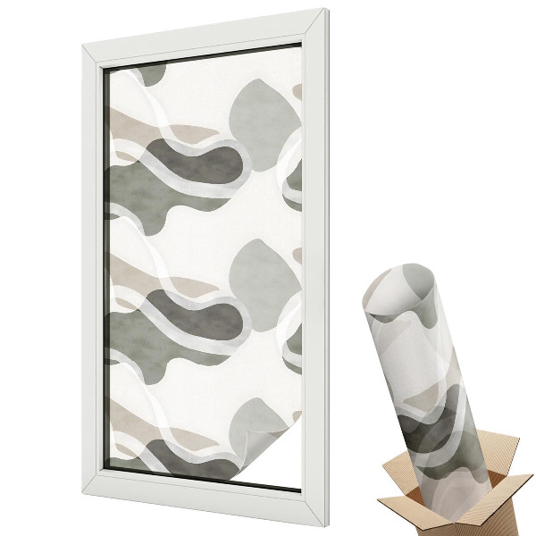 Witraż naklejka na okno Organiczny wzór