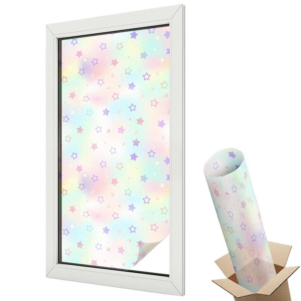 Dekoracyjna folia okienna Tęczowe wzory