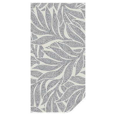 Mleczna folia na okno witraż Krople liści