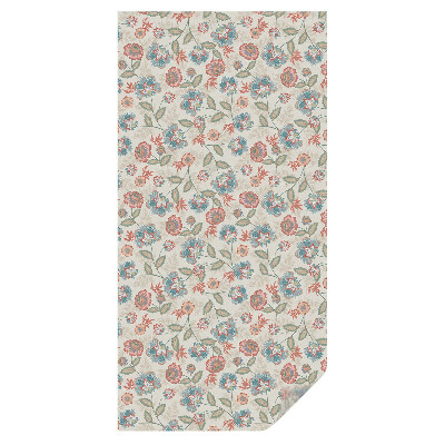 Mleczna folia na okno witraż Kwiatowy wzór