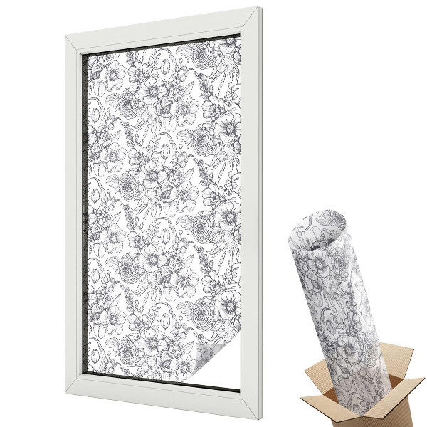 Dekoracyjna folia okienna Florystyczna elegancja