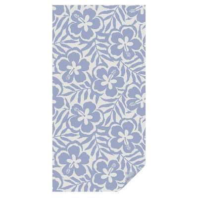 Witraż naklejka na okno Kwiaty hibiskusa