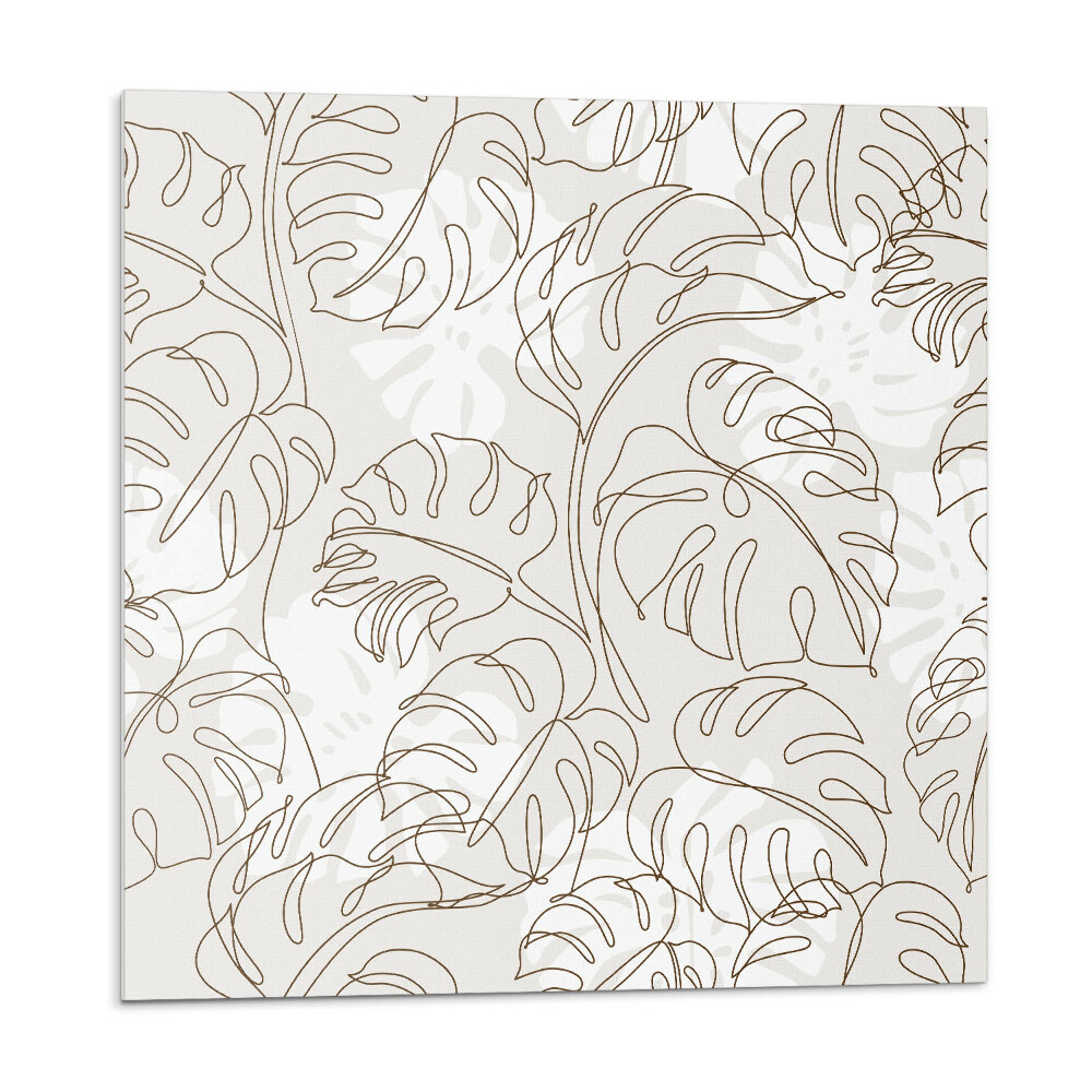 Samoprzylepne płytki Wzór liści w linii