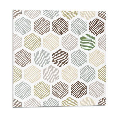 Kafelki samoprzylepne Wzór heksagonalny z liniami