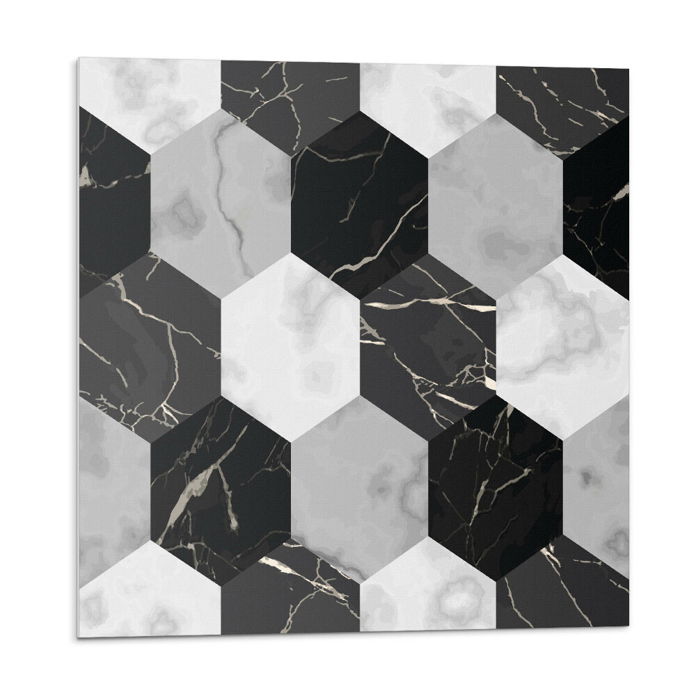 Samoprzylepne płytki Wzór heksagonalnych płytek