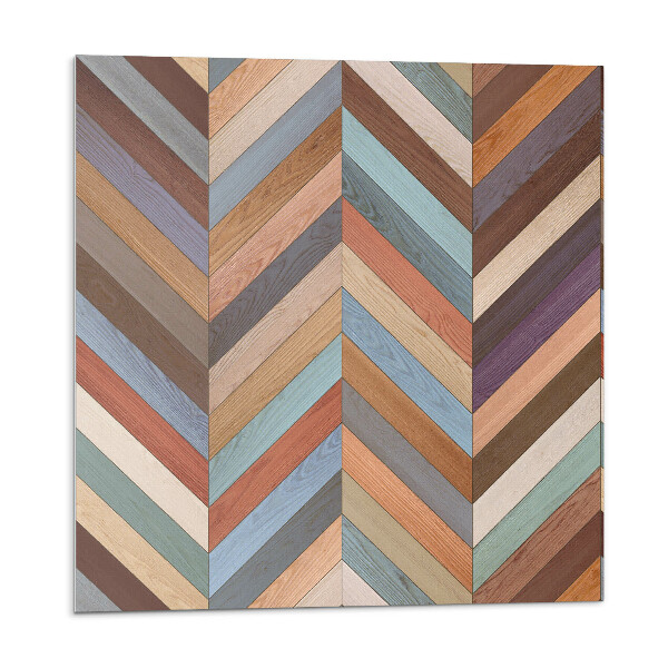 Kafelki samoprzylepne Wzór w jodełkę z drewna