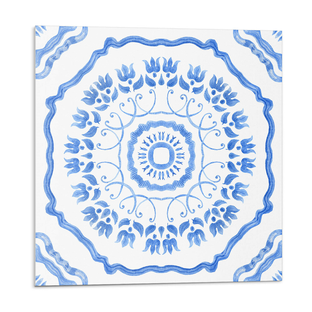 Płytki ścienne Motyw kwiatowy w okręgu