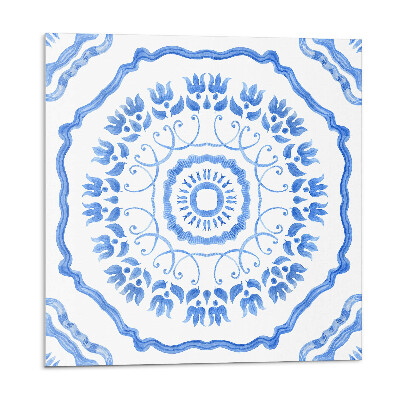 Płytki ścienne Motyw kwiatowy w okręgu