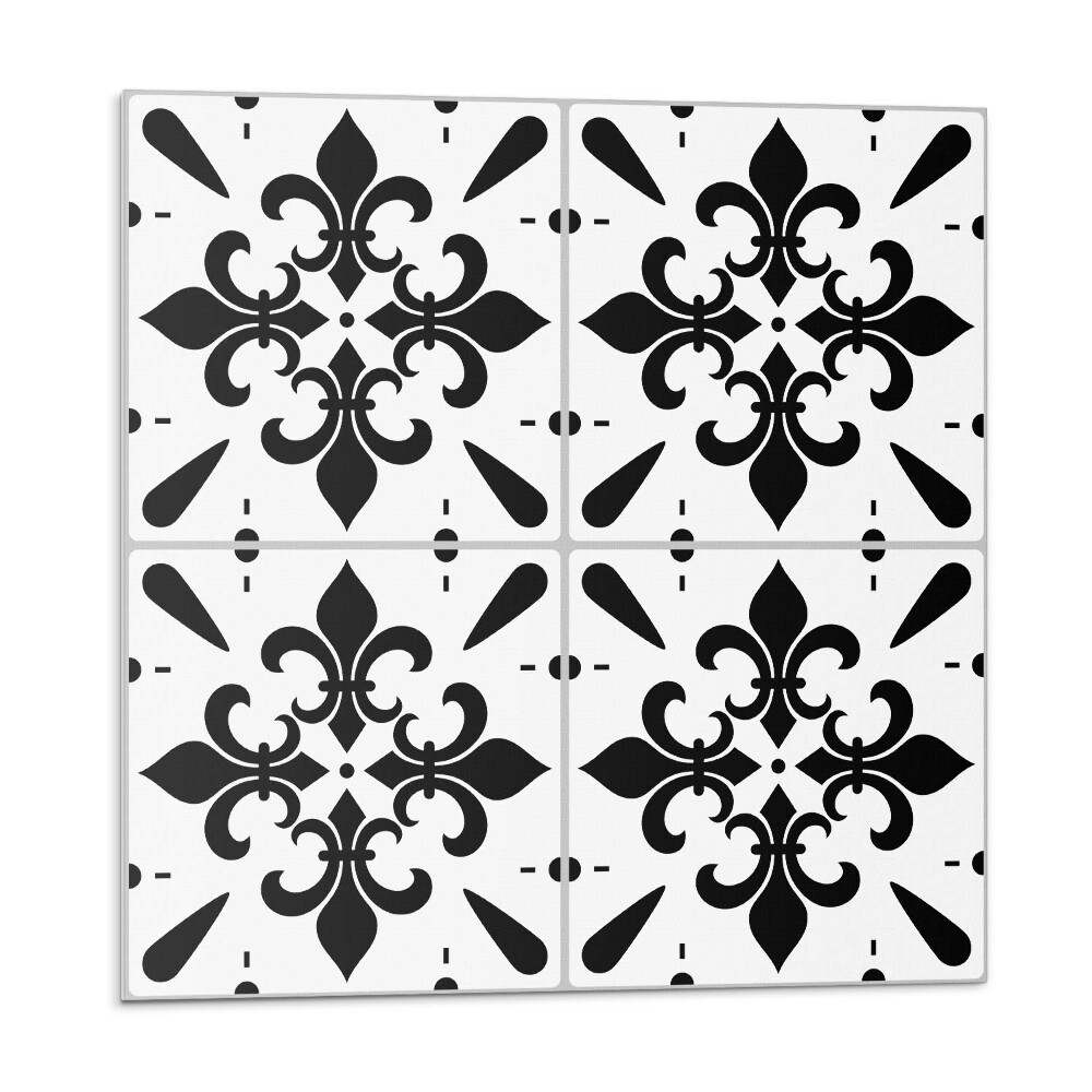 Kafelki samoprzylepne Wzór z kwiatowymi motywami