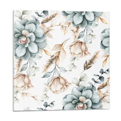 Samoprzylepne płytki Kwiatowy wzór roślinny