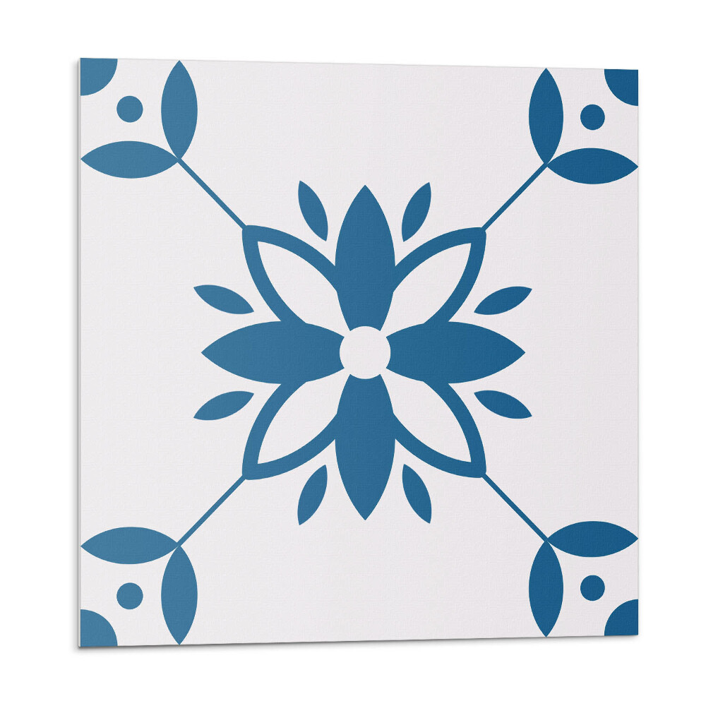 Samoprzylepne płytki Kwiatowy wzór z liśćmi