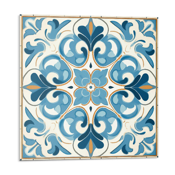 Samoprzylepne płytki Wzór roślinny w symetrii