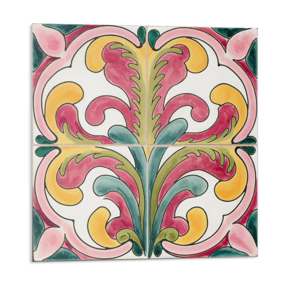 Płytki ścienne Wzór roślinny z falami