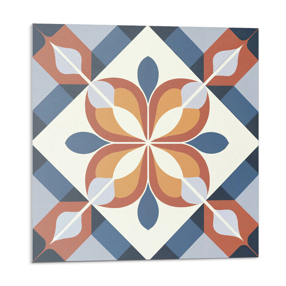 Kafelki samoprzylepne Geometryczny wzór kwiatowy