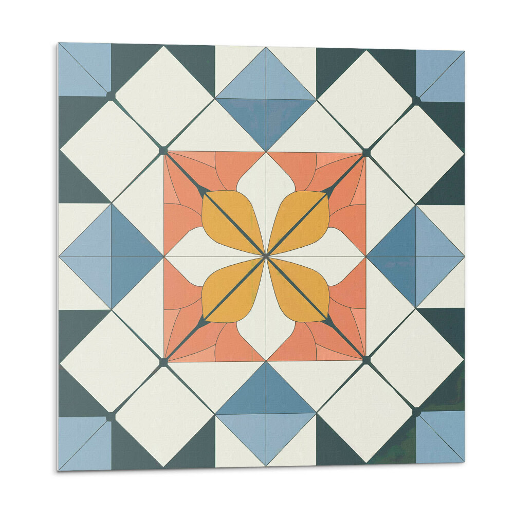 Samoprzylepne płytki Geometryczny wzór kwiatowy