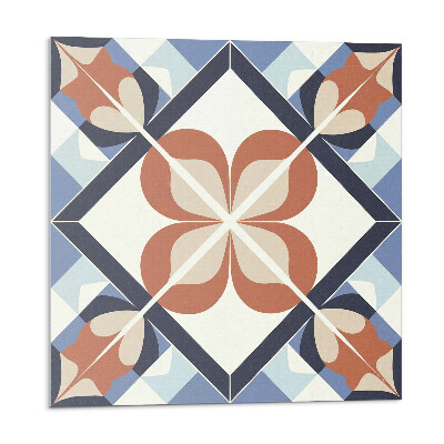 Kafelki samoprzylepne Symetryczny wzór kwiatowy