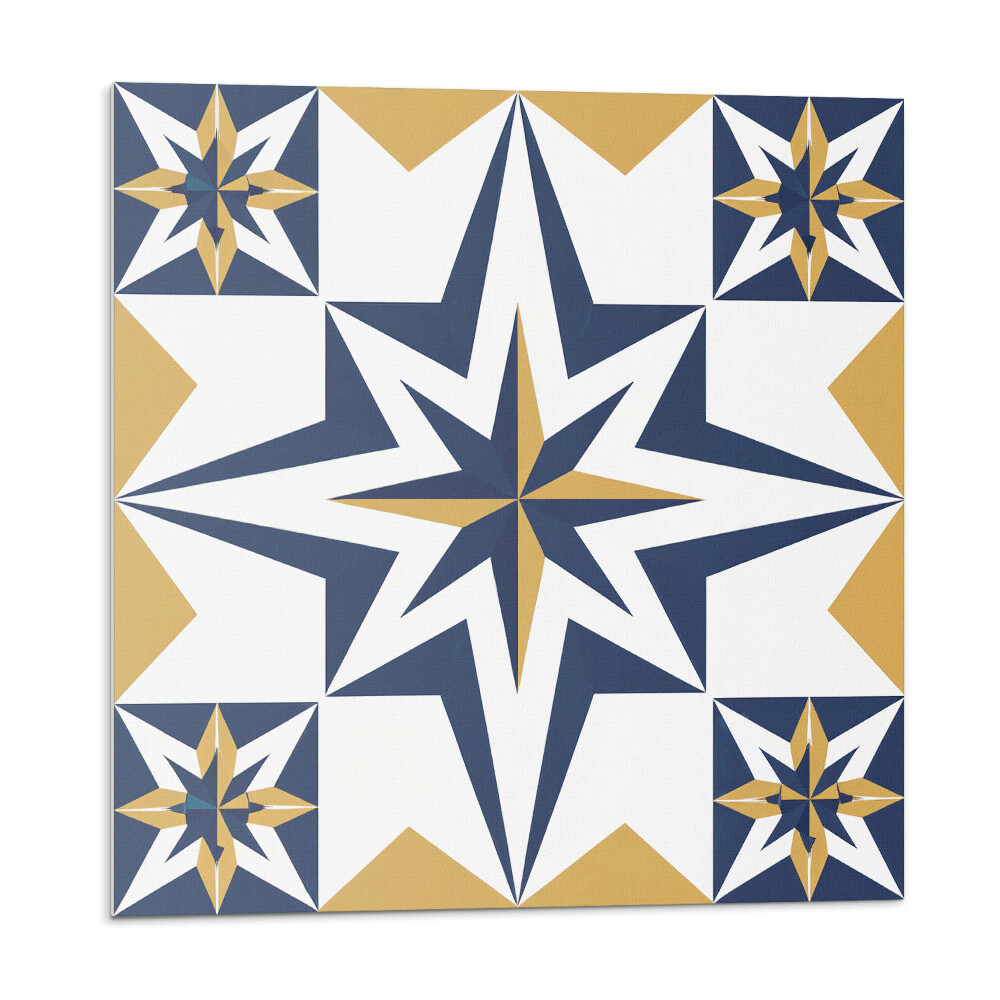 Samoprzylepne płytki Geometryczne gwiazdy w kwadratach