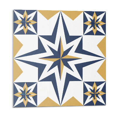 Samoprzylepne płytki Geometryczne gwiazdy w kwadratach