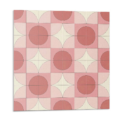 Płytki ścienne Wzór z okręgami i kwiatami