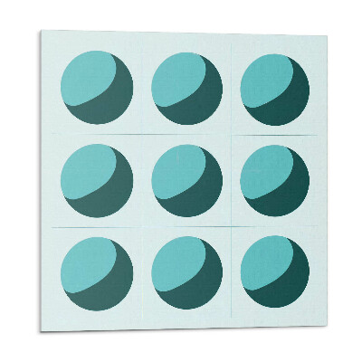 Samoprzylepne płytki Geometryczne kule w siatce