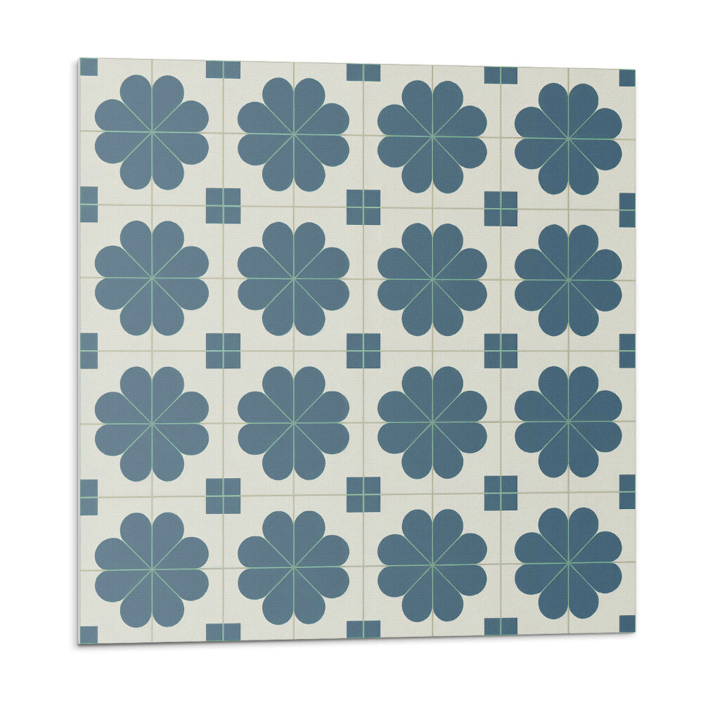 Kafelki samoprzylepne Kwiatowy wzór w kratkę