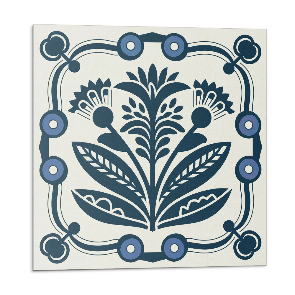 Kafelki samoprzylepne Kwiatowy wzór z liśćmi