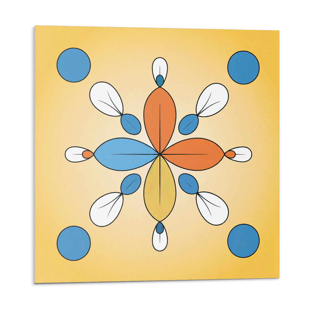 Kafelki samoprzylepne Geometryczny wzór kwiatowy