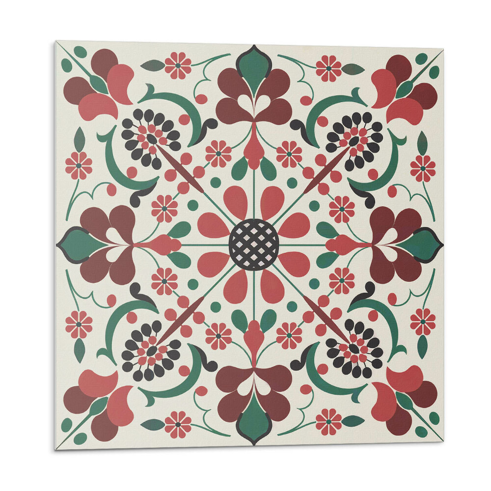 Płytki ścienne Wzór kwiatowy z symetrią