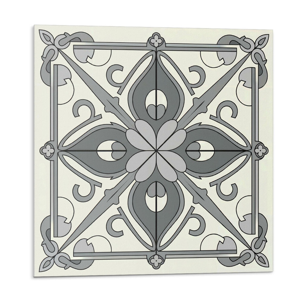 Samoprzylepne płytki Wzór kwiatowy z symetrią