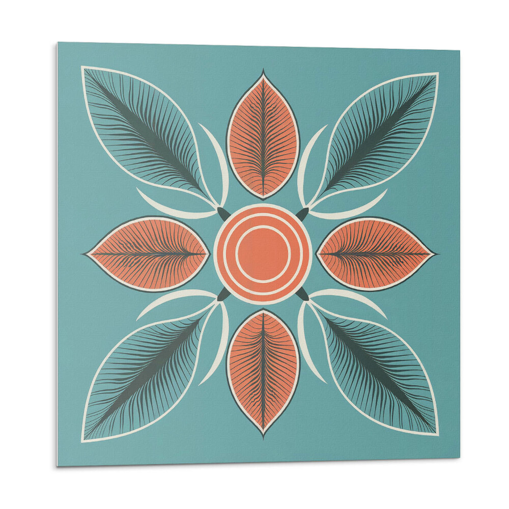 Płytki ścienne Kwiatowy wzór z liśćmi