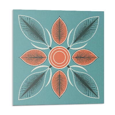 Płytki ścienne Kwiatowy wzór z liśćmi